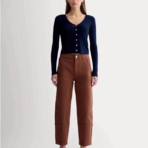 Everlane Utility Barrel Jeans in Rosewood Sz 10